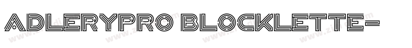 AdleryPro Blocklette字体转换